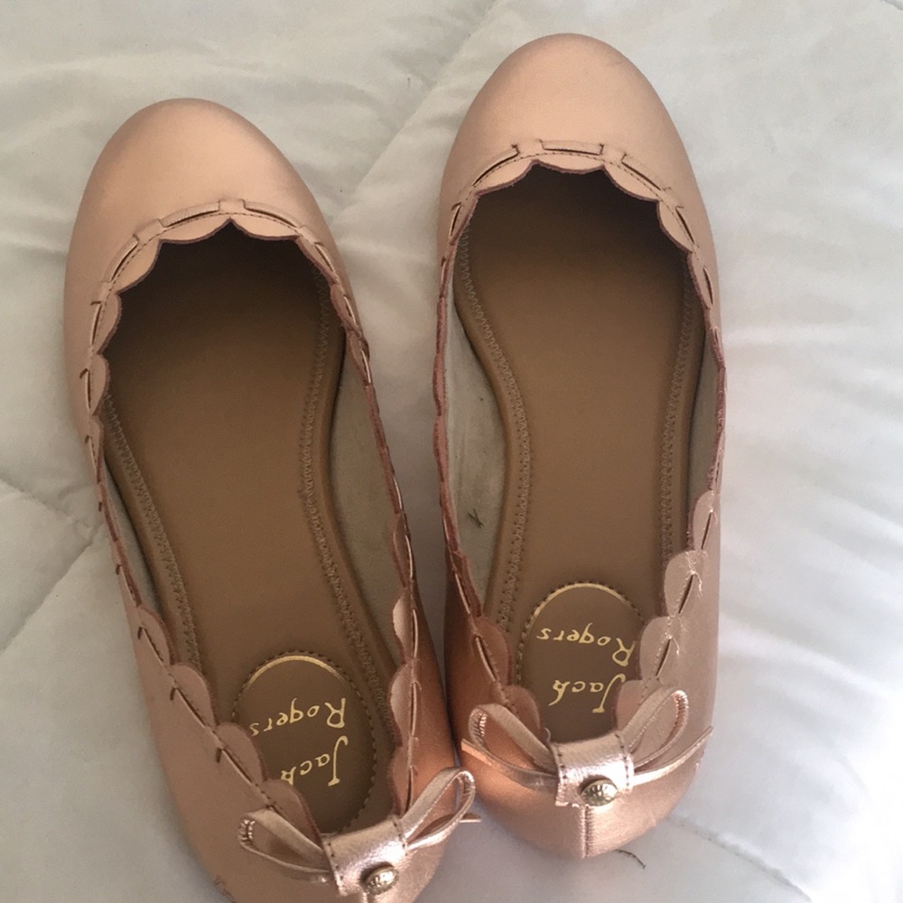 Jack Rogers Lucie metallic flat
